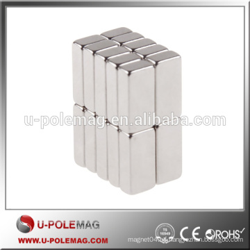 Venta al por mayor Super Silver fuerte imán de bloque de refrigerador 10 x 5 x 3 mm